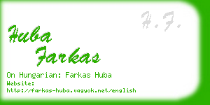 huba farkas business card